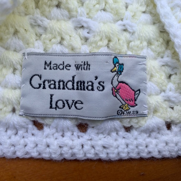 BEAUTIFUL Hand Knit Cardigan Sz 3-6M - Picture 5 of 7